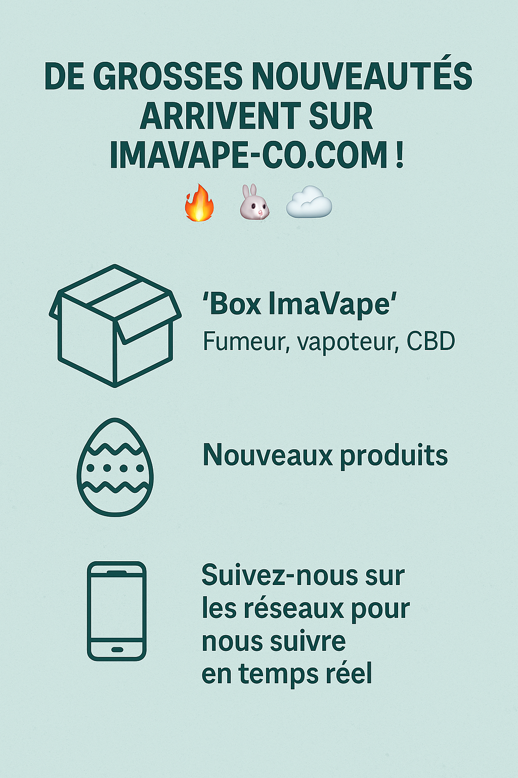 De Grosse Nouveautés Arrivent sur ImaVape-co.com ! 🔥🐰💨 AVRIL 2025